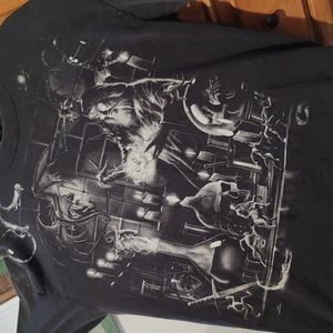 Liquid blue vintage wizard tee shirt